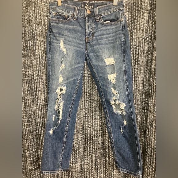 Hollister Denim - Hollister Light Blue Distressed Skinny Jeans